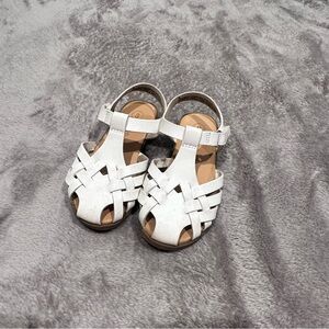 3/$15 Kids Size 8 White Dressy Sandals